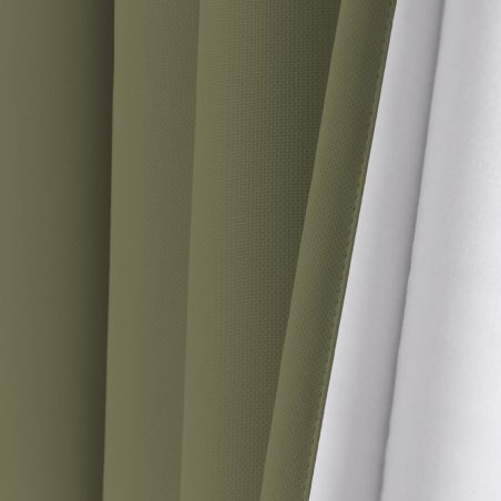 Rideau 3-en-1 Phonique Thermique Occultant Sur Mesure Vert Tilleul MC533